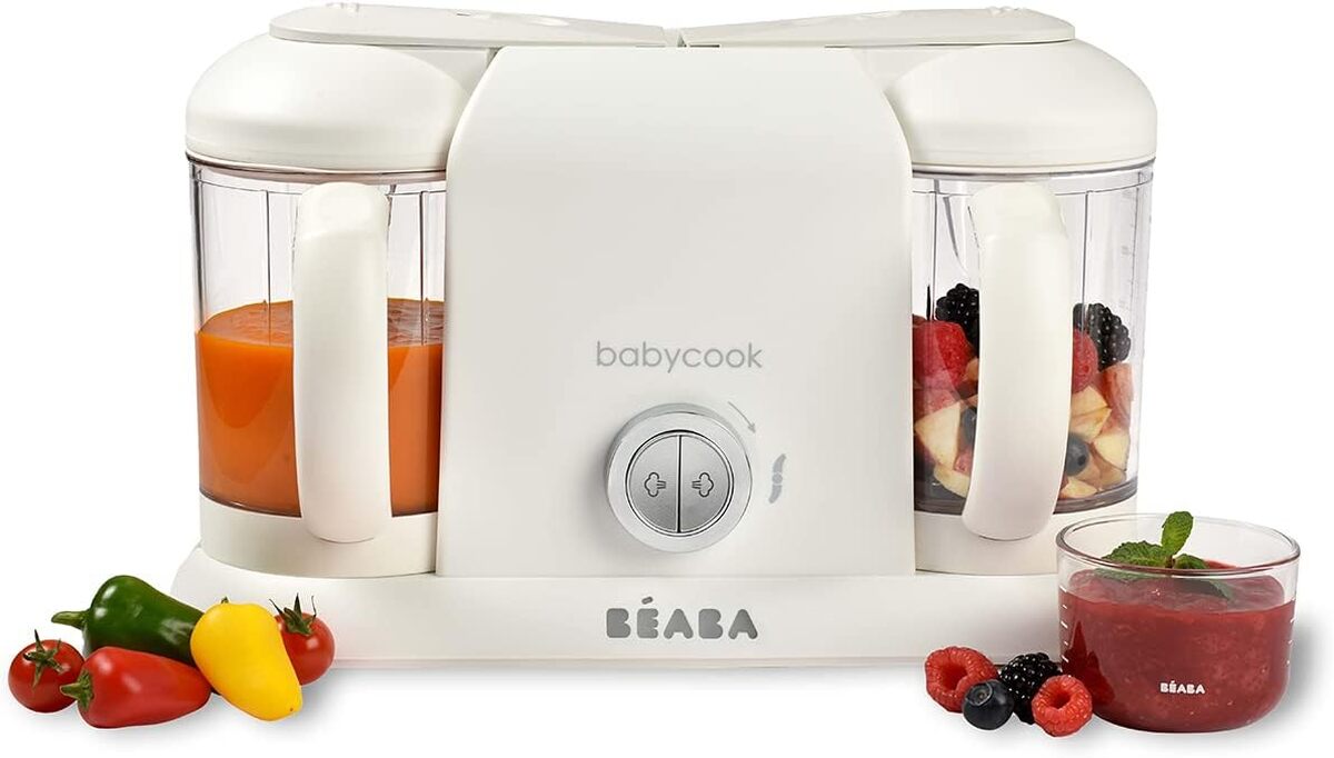 Babycook Duo de BÉABA : mixeur-Cuiseur 4 en 1 pour Diversification Alimentaire