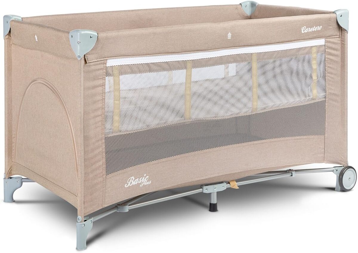 Lit Parapluie Basic Plus CARETERO : confort de 0 à 4 ans