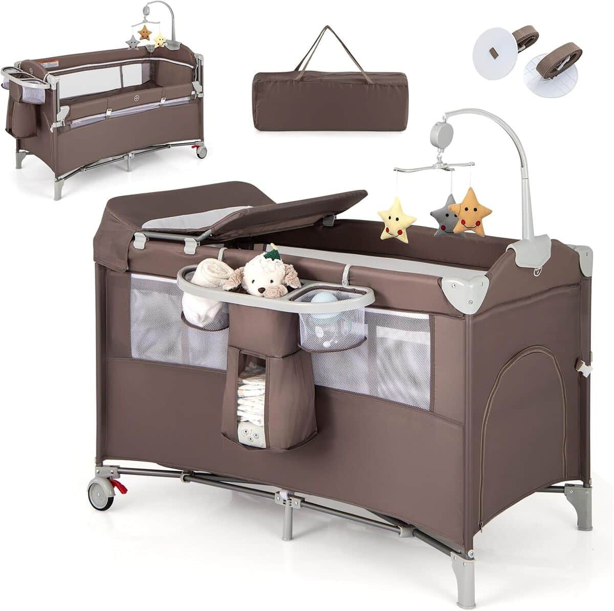 Test du lit parapluie bébé Dreamade : polyvalence 5 en 1 pour les tout-petits