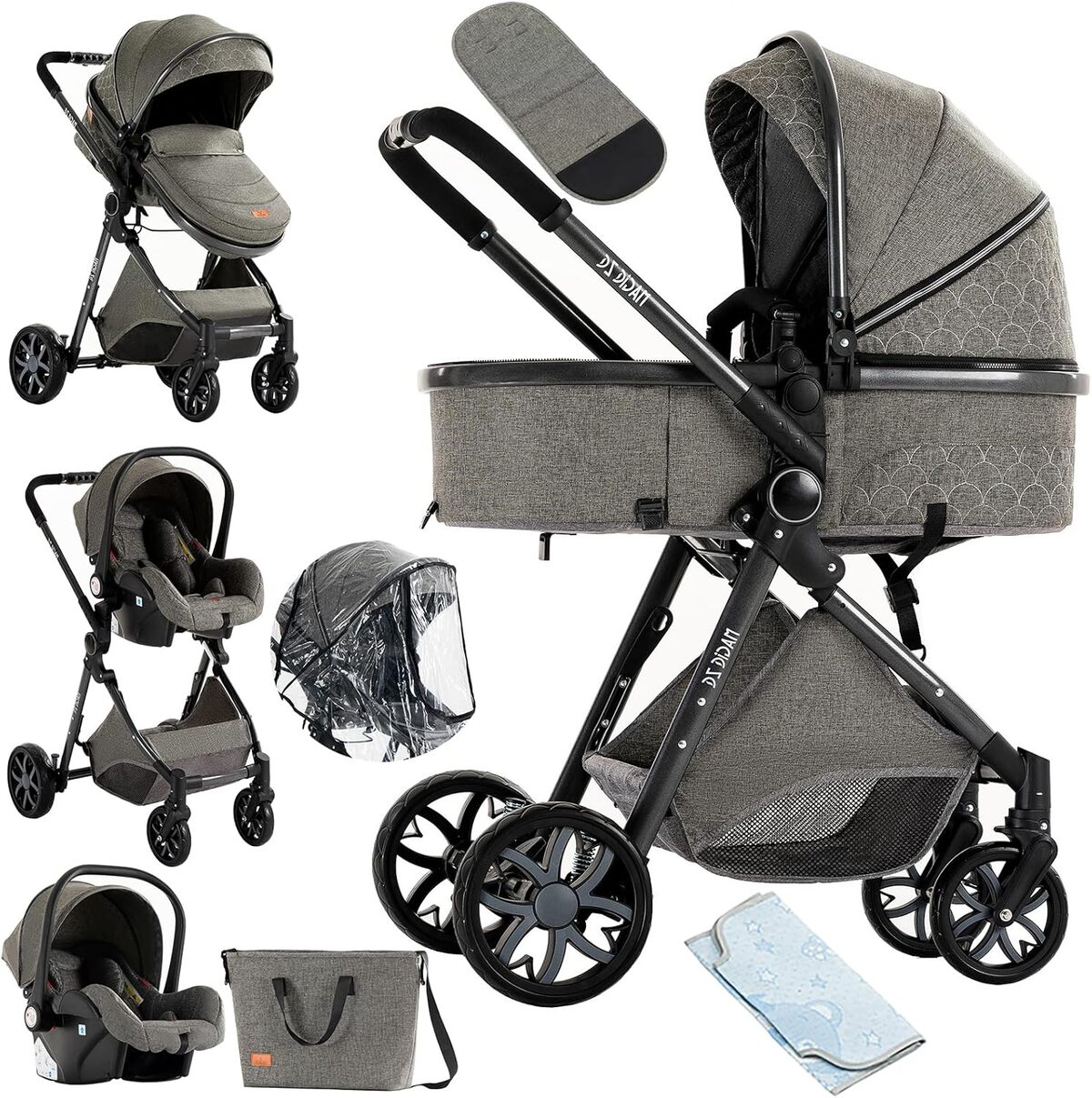 Avis sur la poussette NADDLILY 3 en 1 : praticité et design