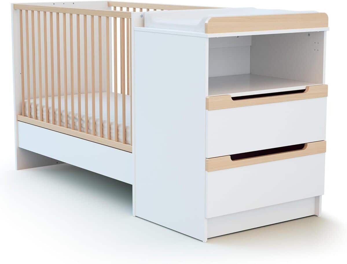 Avis sur le lit combiné évolutif AT4 Carrousel blanc et hêtre verni