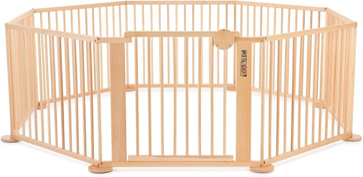 Test : parc pour bébé Strolch 1plus7 en bois de hêtre