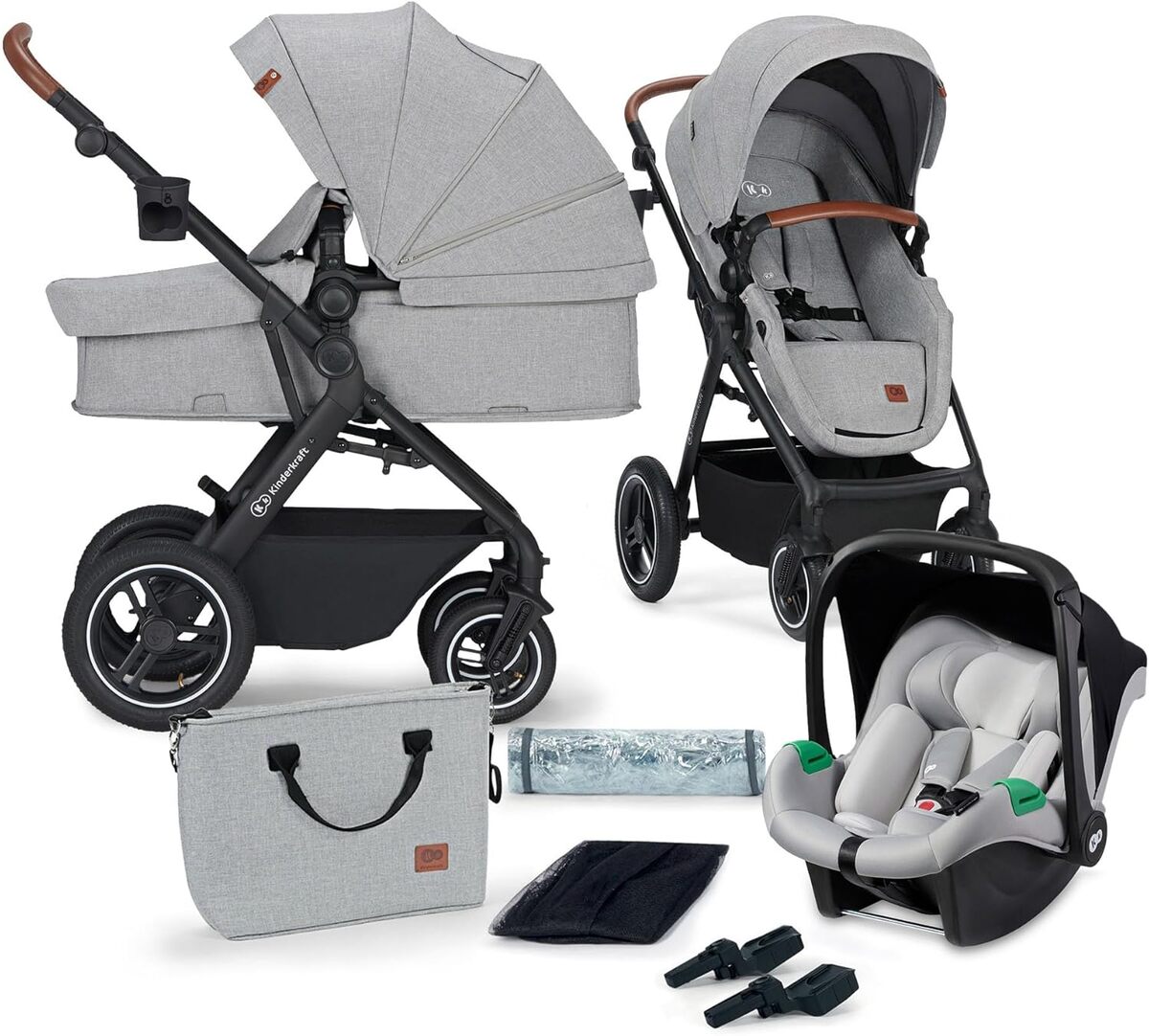 Test de la poussette combinée Kinderkraft B-TOUR 3 en 1 : polyvalence et confort