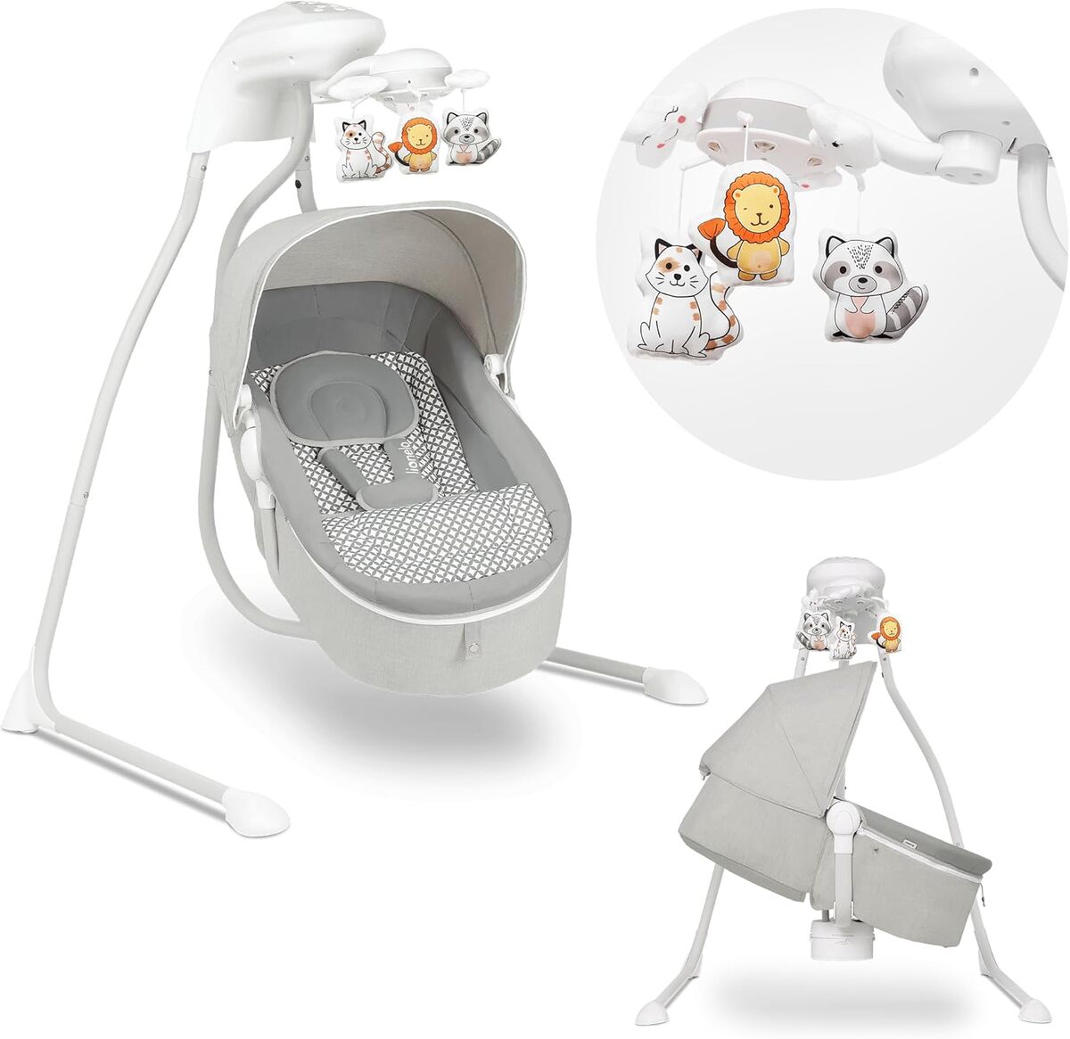 Test : lionelo Henny, balancelle bébé lumineuse