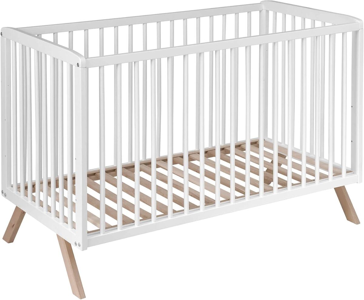 Test : lit bébé en bois massif 60x120 réglable