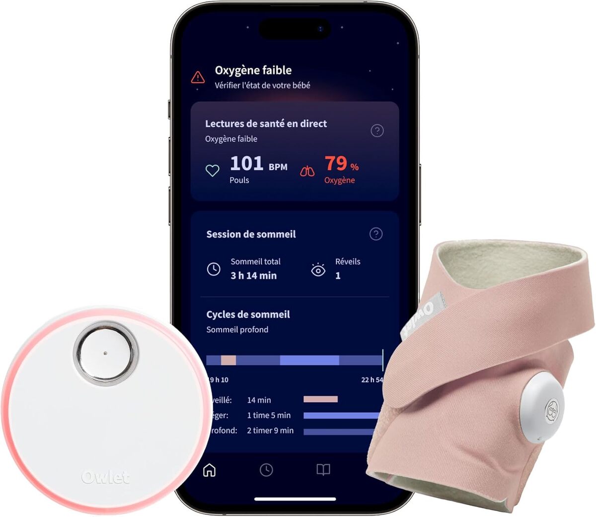 Test Owlet Dream Sock : surveillez bébé en toute tranquillité