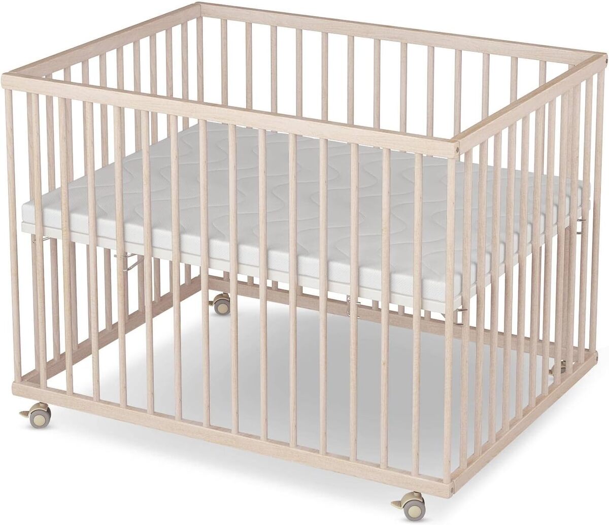 Test : parc bébé Sämann 75x100 cm hêtre naturel