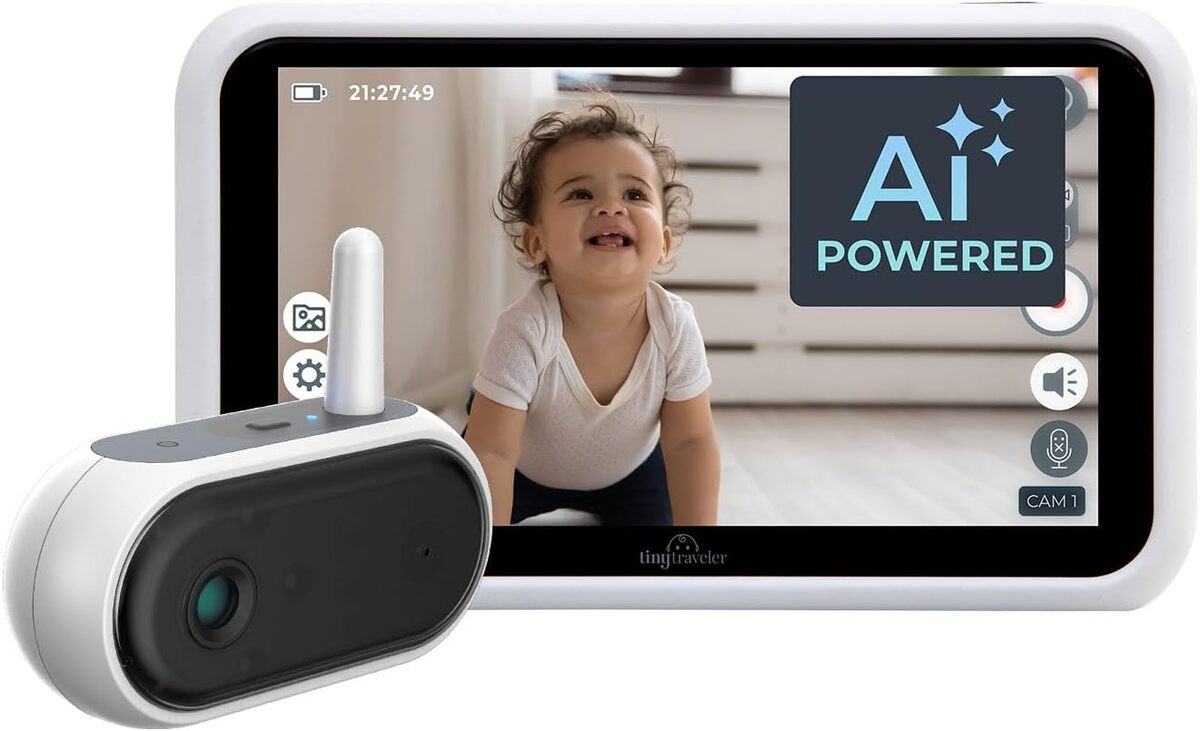 Test : tiny Traveler AI 1080P écoute-bébé 5" blanc