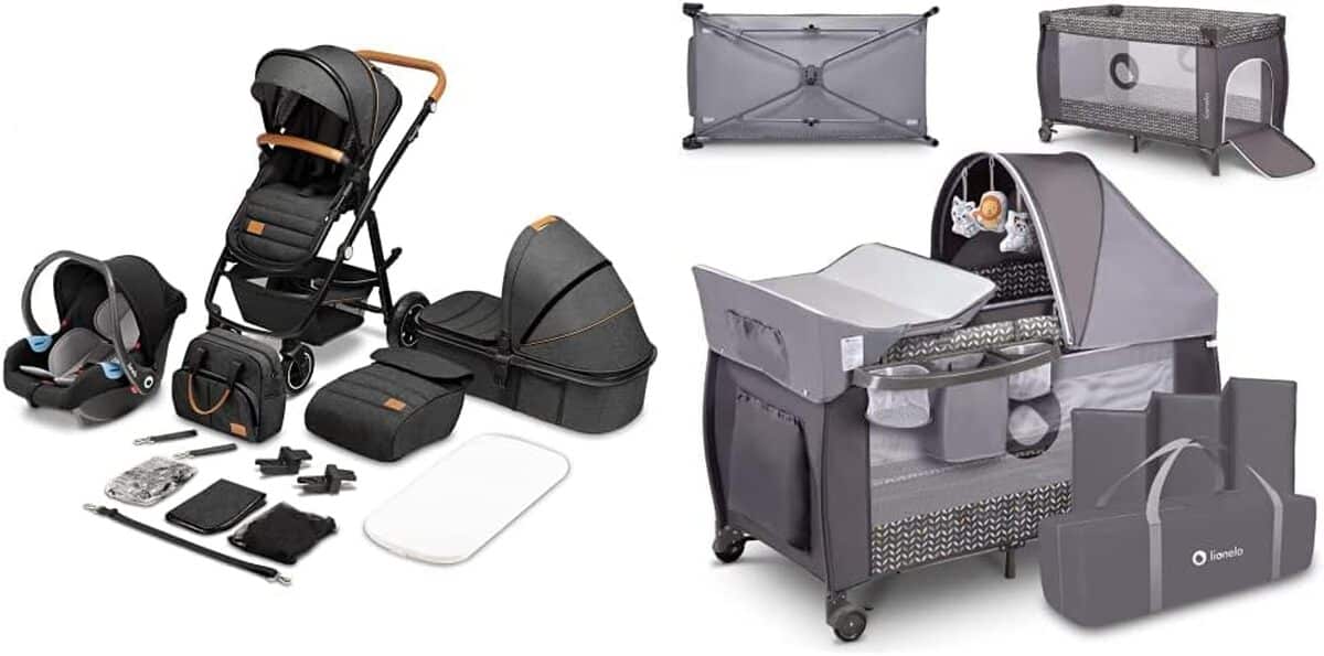 Test de la poussette 3 en 1 Lionelo Amber et lit bébé Sven Plus