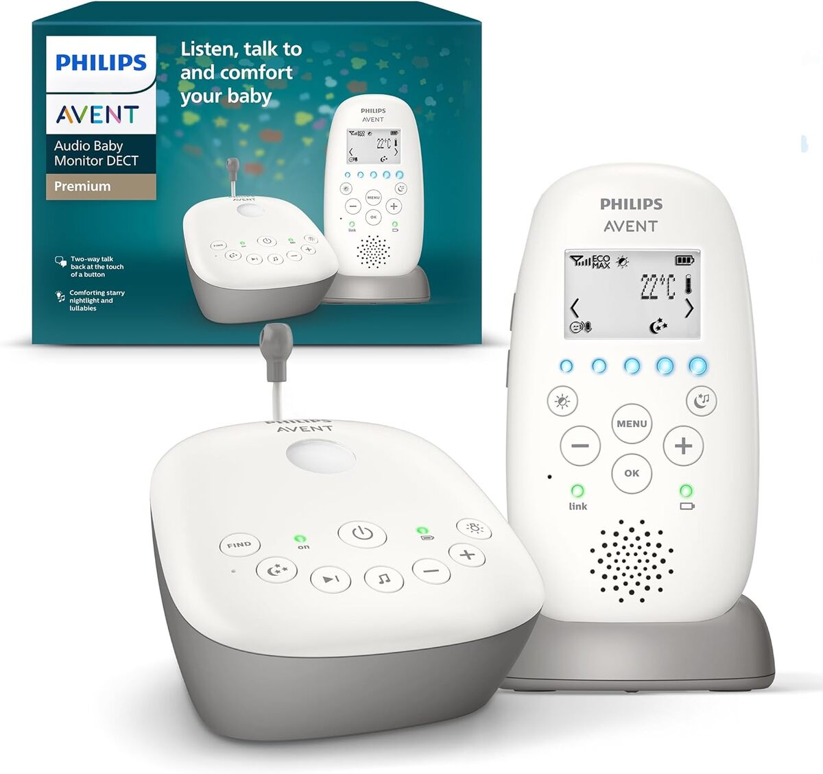 Test de l'écoute-bébé Philips Avent DECT SCD733/26