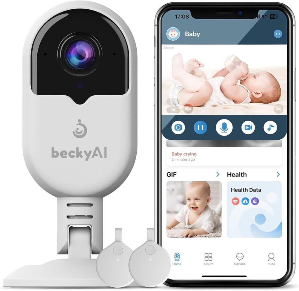 Test du beckyAI babyphone intelligent avec vision nocturne 2K HD