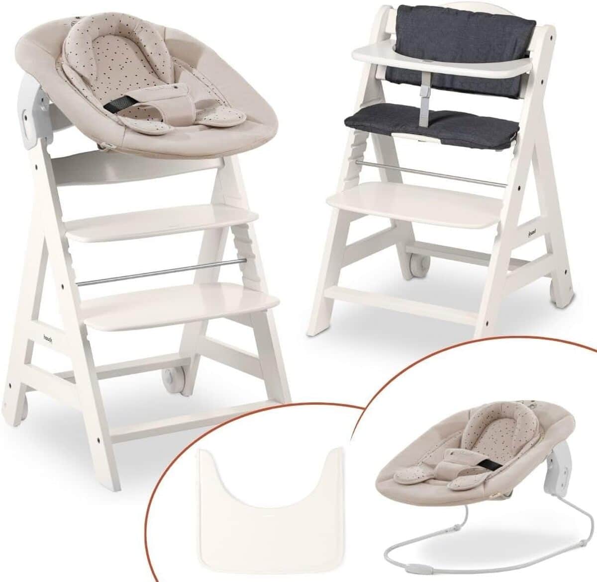 Test : hauck chaise haute bébé Beta Newborn Set, évolutive dès la naissance