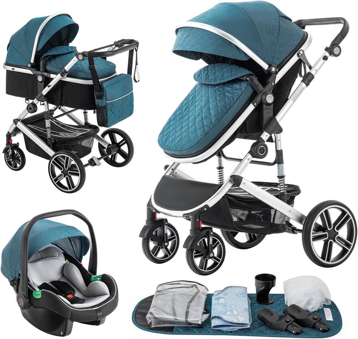 Test de la poussette Gcarebb 3 en 1 : polyvalence et confort jusqu'à 4 ans