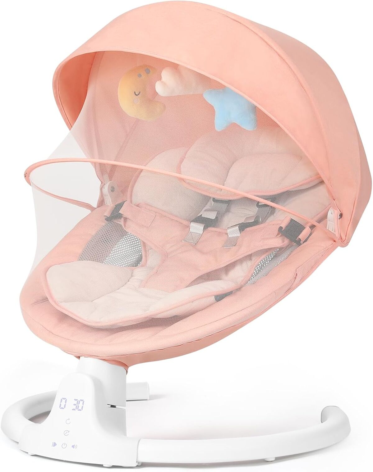 Test : balancelle bébé rose 5 vitesses, 10 berceuses