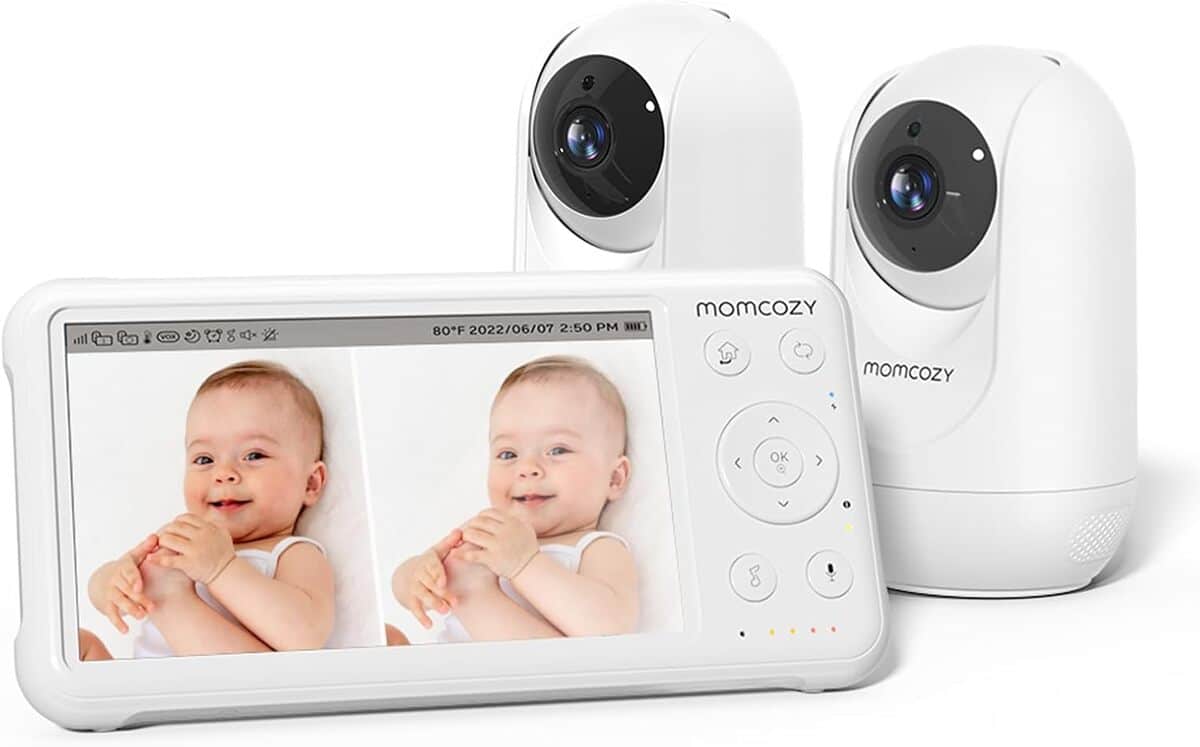 Test babyphone Momcozy : deux caméras et écran 5’’ 1080P