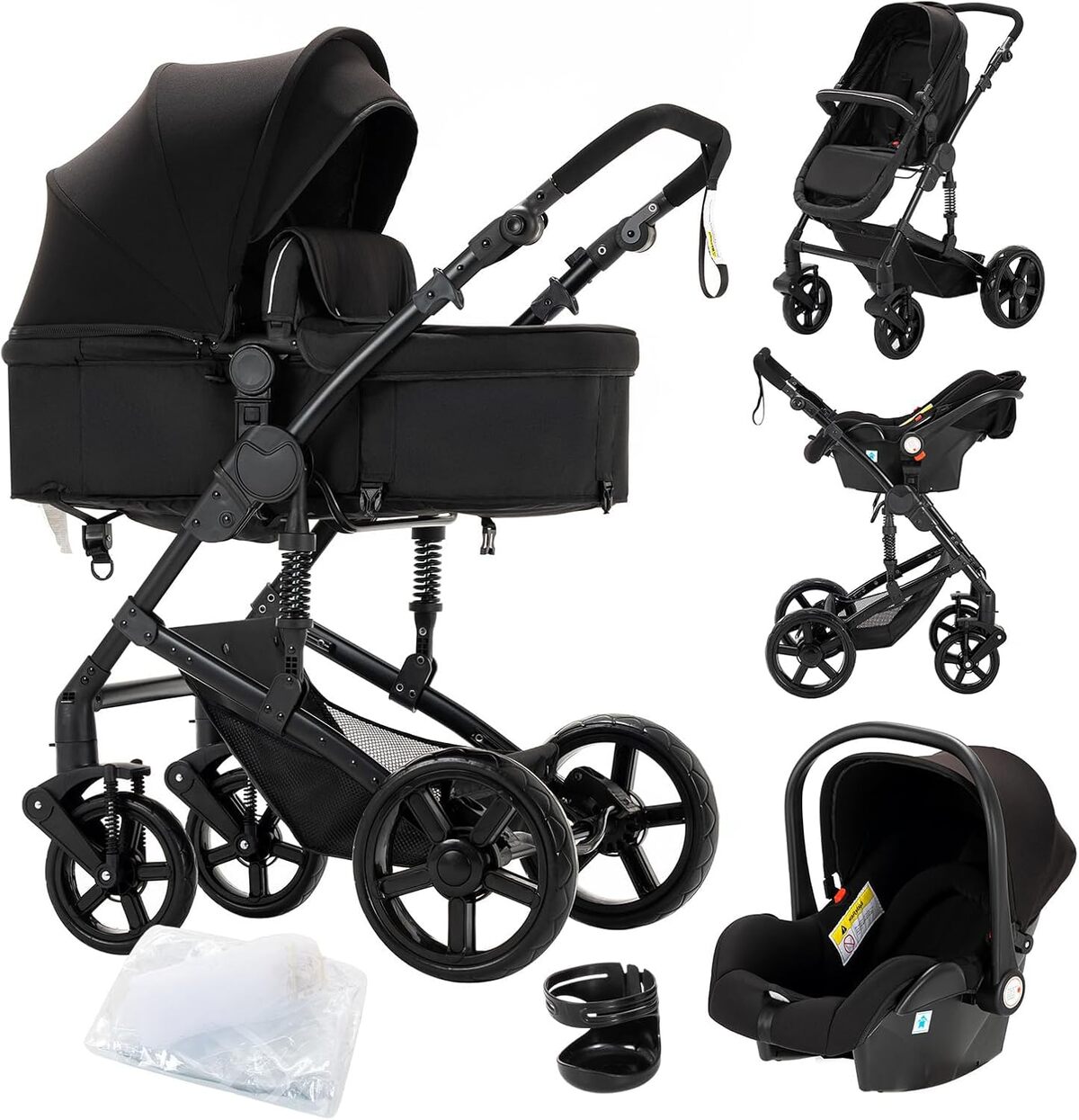 Test : poussette Doraystar 3 en 1, modèle 588 black