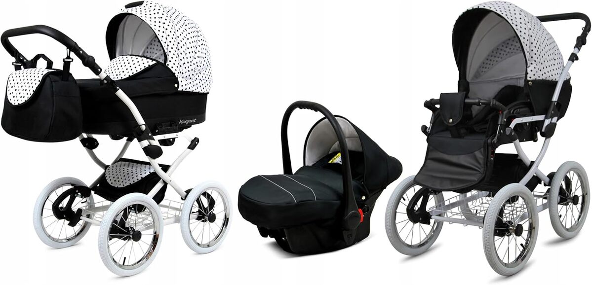 Test de la poussette combinée 3 en 1 BabyLux Margaret avec accessoires complets