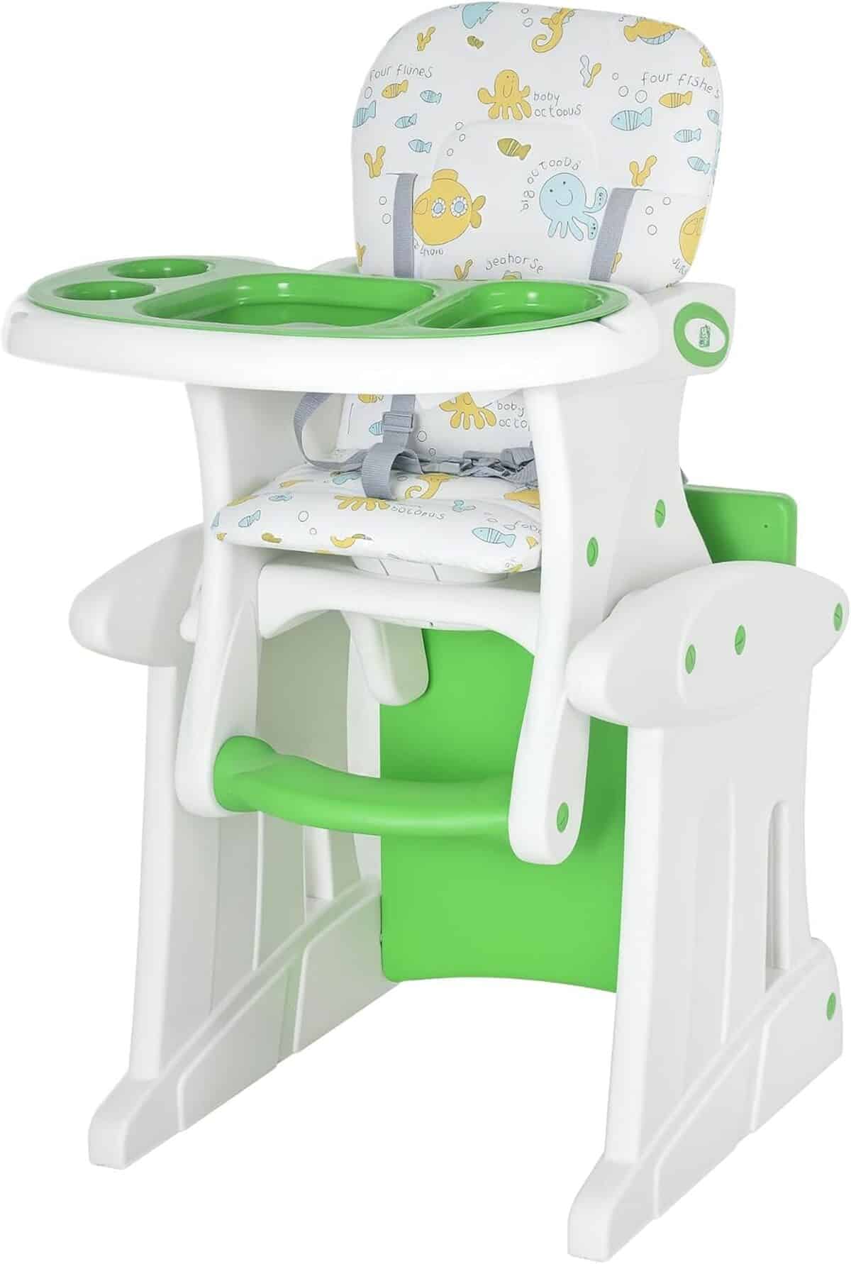 Test de la chaise haute 3 en 1 Homcom : multifonction et évolutive