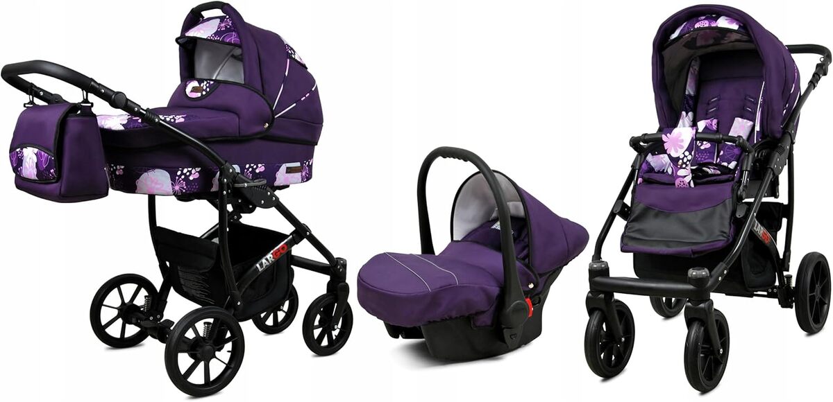 Test de la poussette combinée 3 en 1 BabyLux® Largo : praticité et confort au rendez-vous
