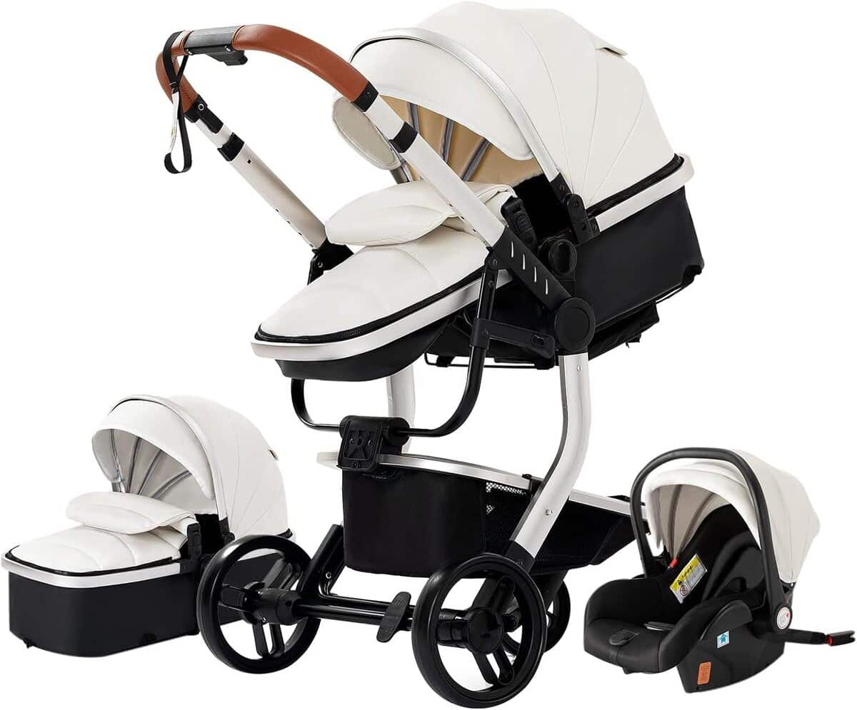 Test de la poussette combinée 3 en 1 modèle 518 White