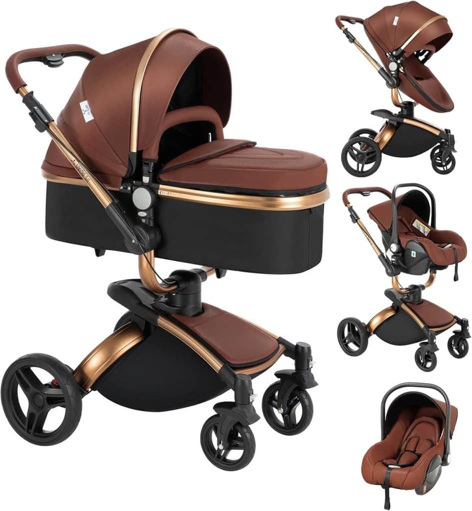 Test de la poussette Nine point nine 906 Brown : confort et rotation à 360°