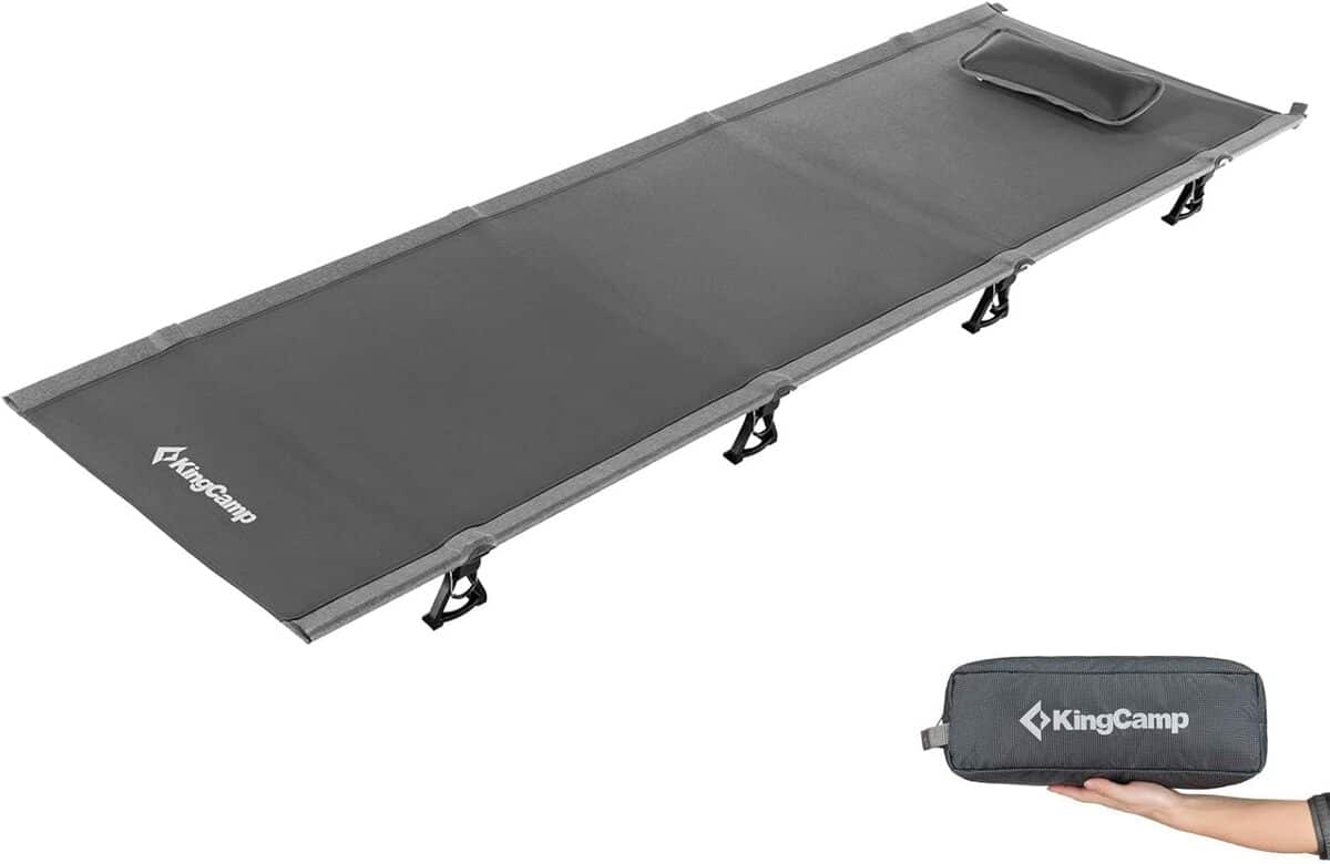 Test : lit bébé pliable KingCamp Ultralight pour camping et jardin