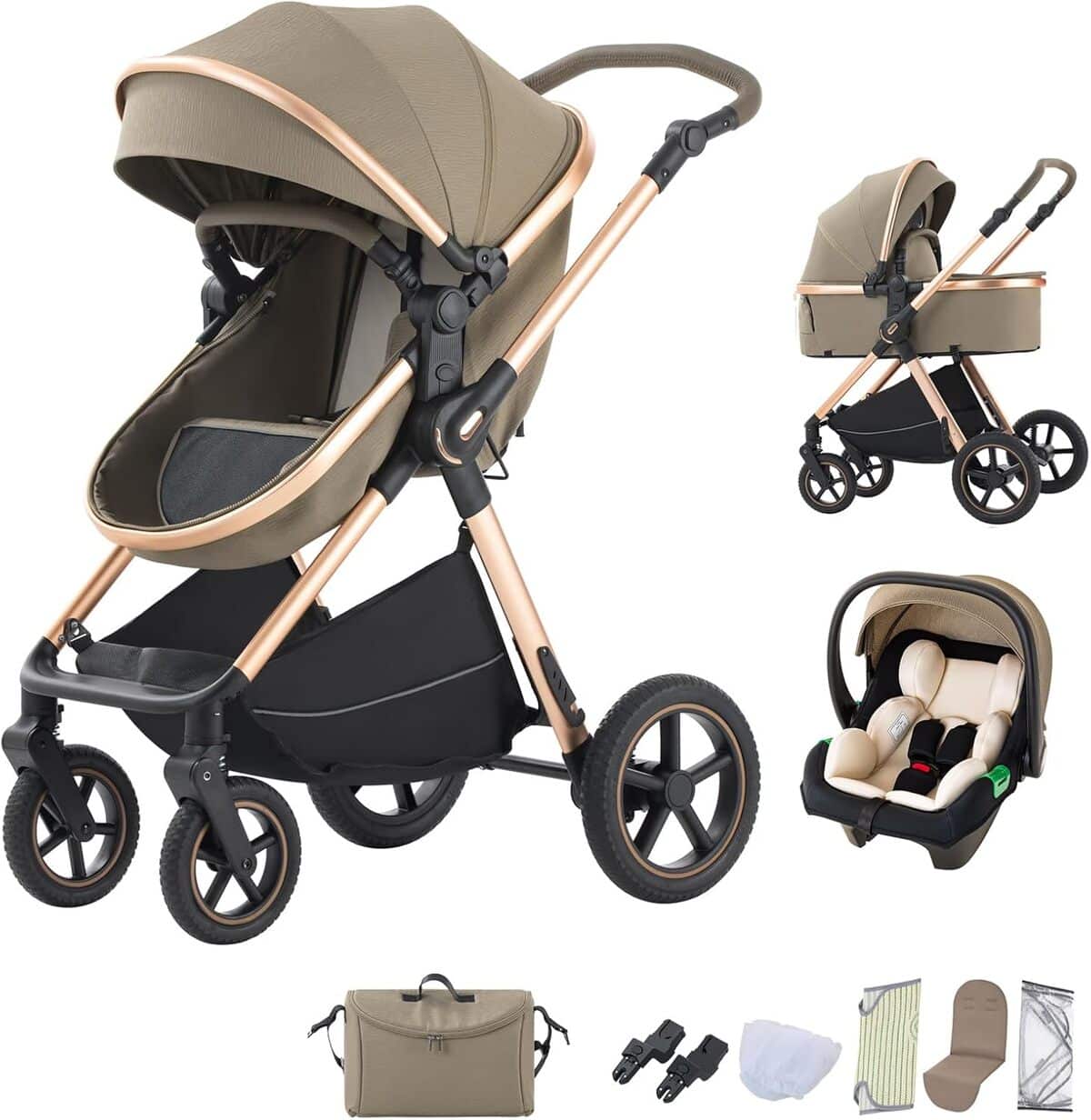 Test poussette BEBBY D2 : combiné 3 en 1 portable et pliant