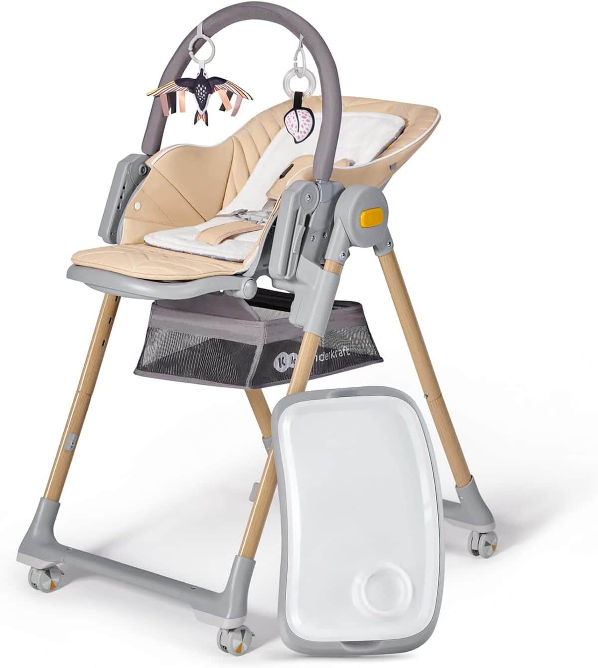 Test : chaise haute évolutive Kinderkraft LASTREE et transat 2 en 1