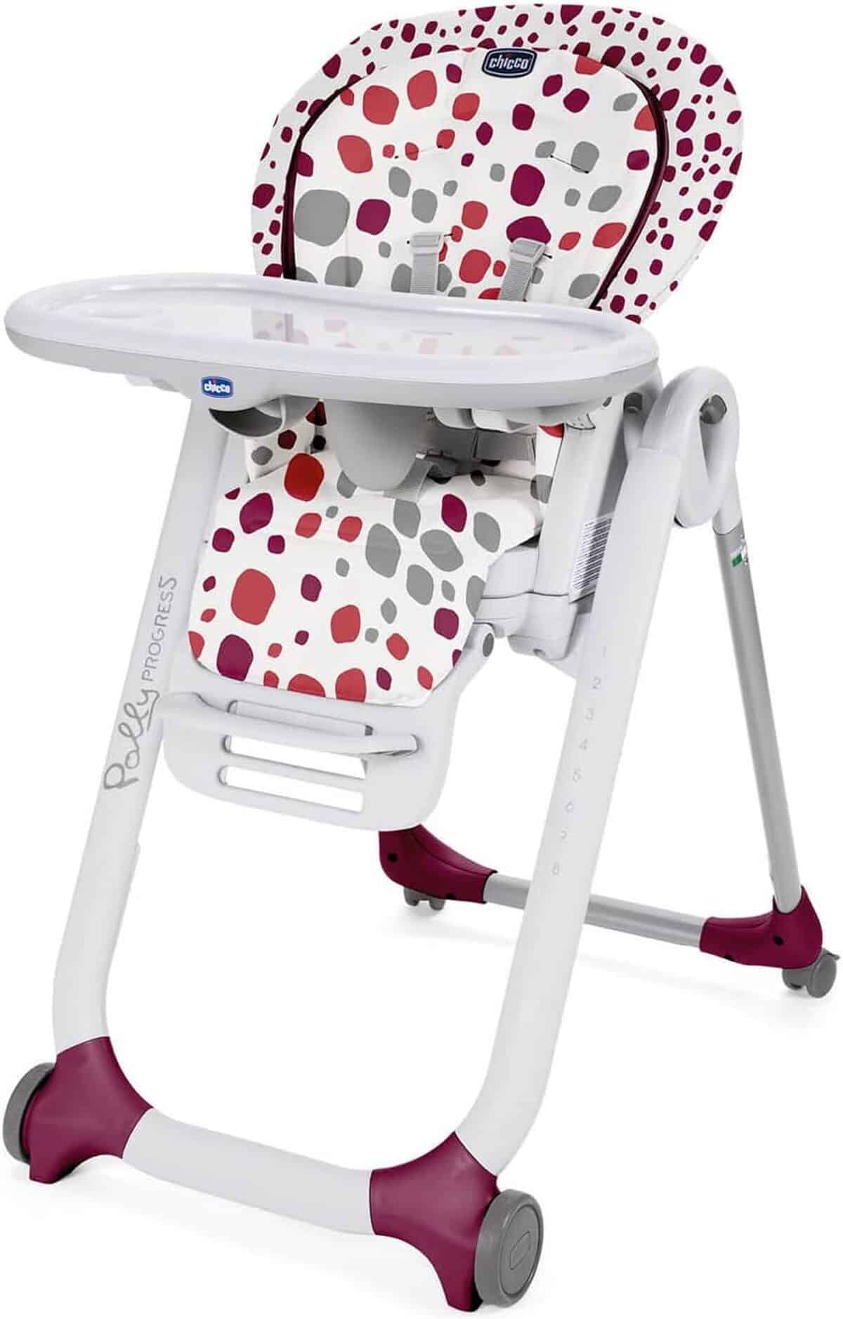 Test de la chaise haute évolutive Chicco Polly Progres5 - cherry