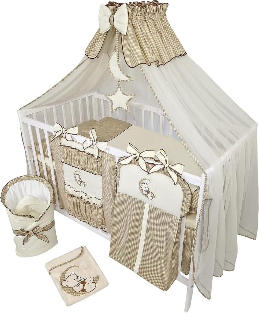 Test du lit bébé Bello24 : ensemble complet Happy Leo avec matelas et réglage en hauteur