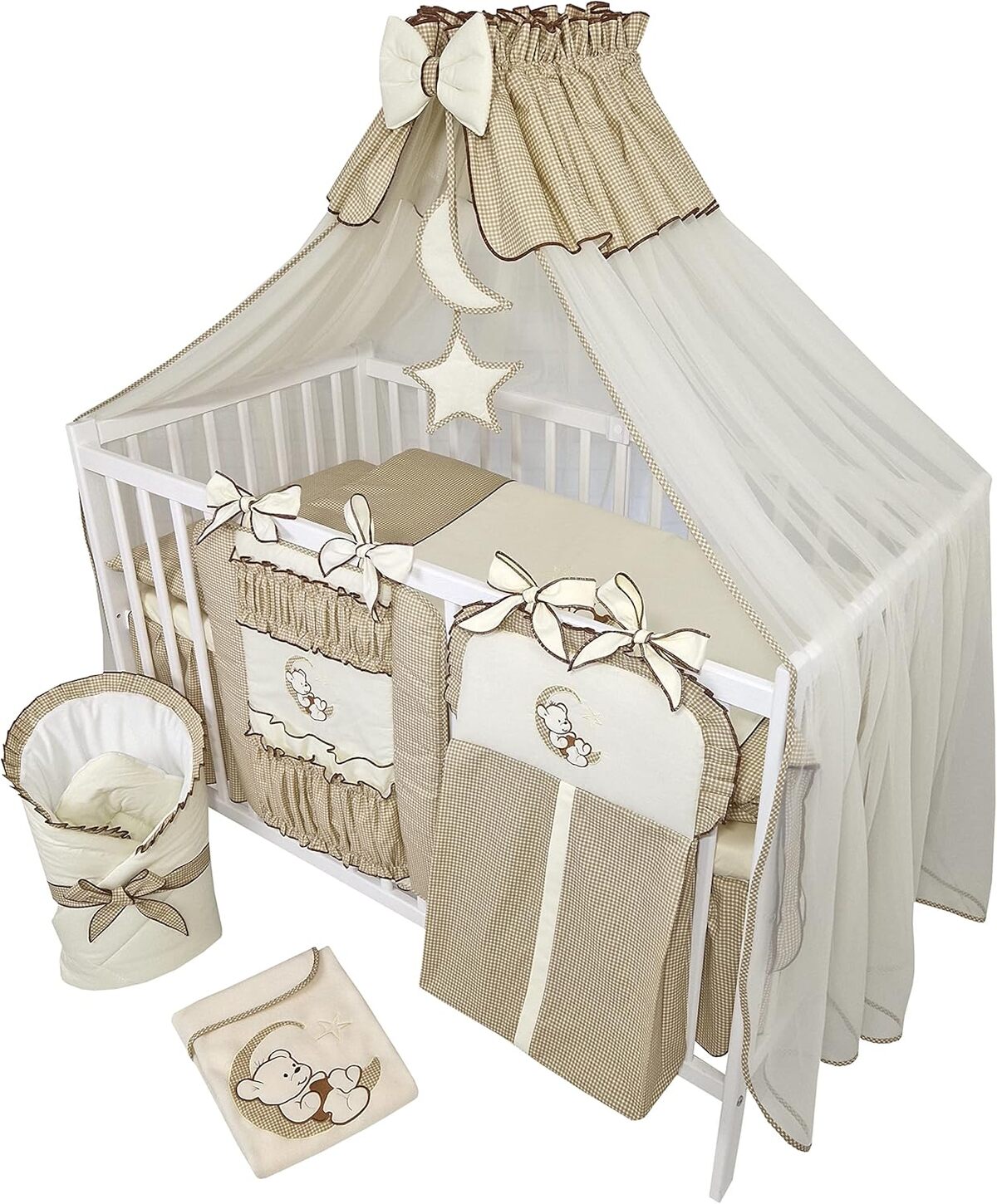 Test du lit bébé Bello24 : ensemble complet Happy Leo avec matelas et réglage en hauteur