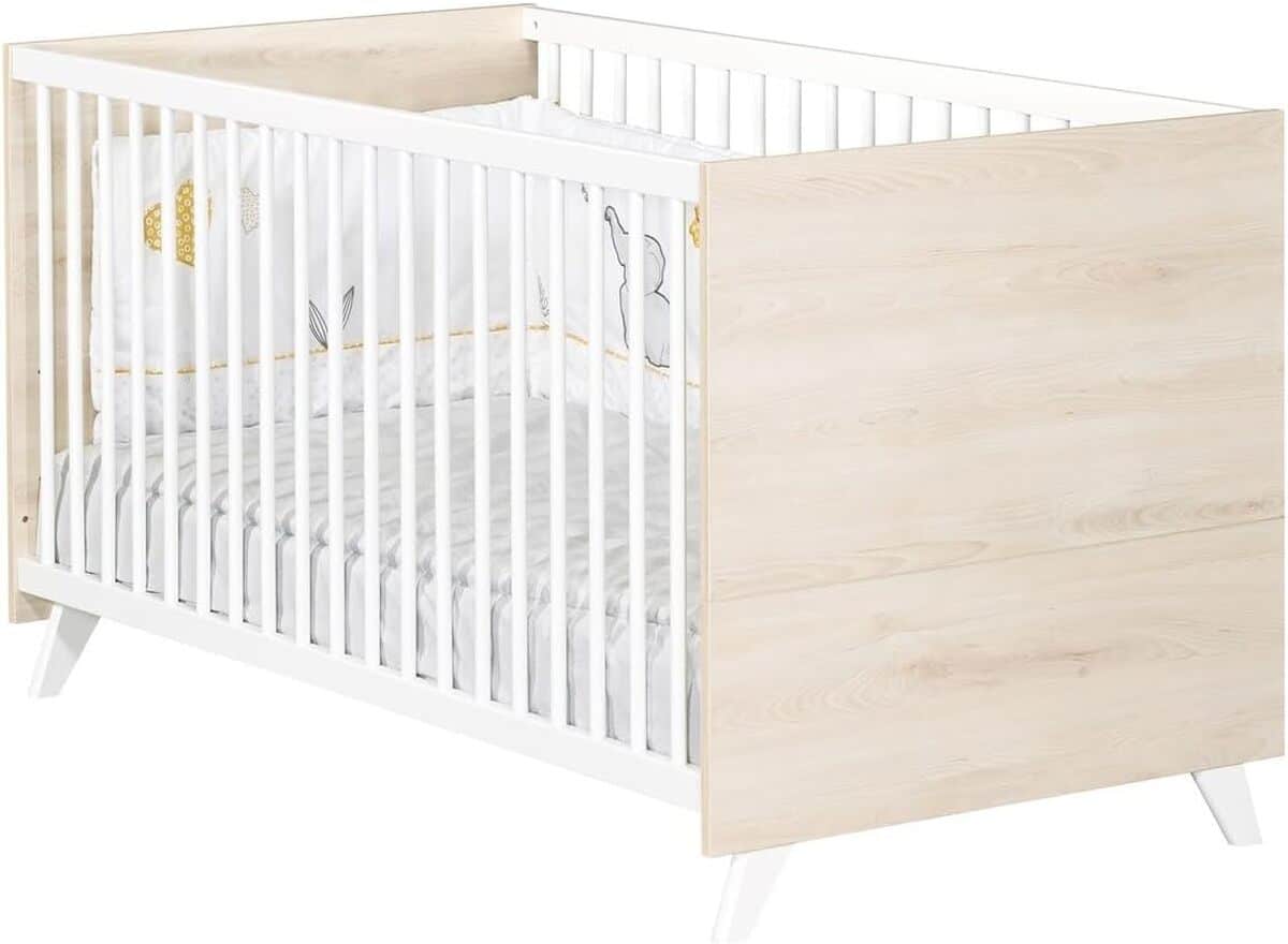 Test : lit bébé évolutif Babyprice Scandi Naturel 70x140 cm