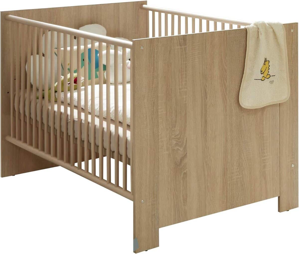 Test : lit bébé Olivia trendteam smart living chêne clair