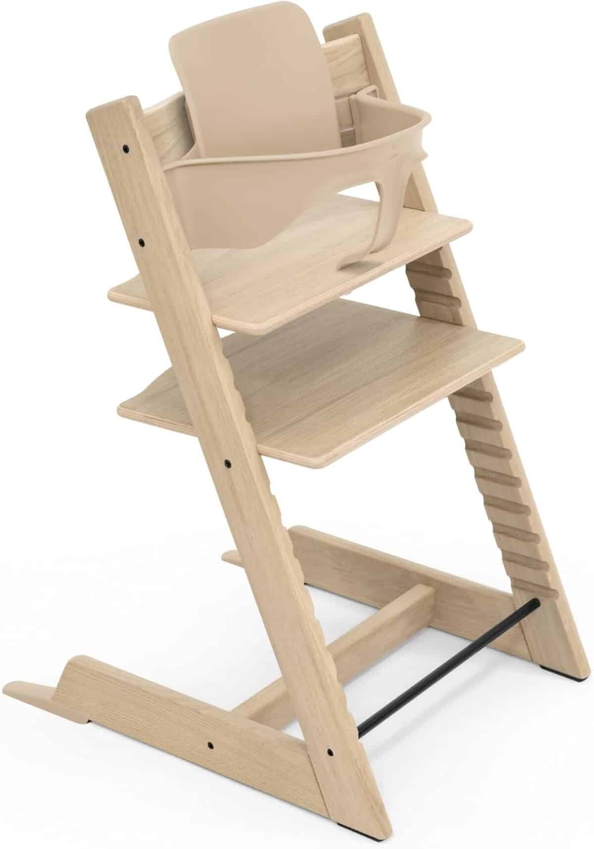 Test : chaise haute Stokke Tripp Trapp en chêne naturel, ergonomique et ajustable