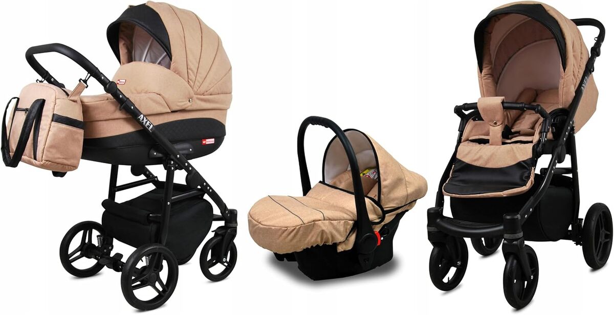 Test de la poussette combinée BabyLux Axel 3 en 1