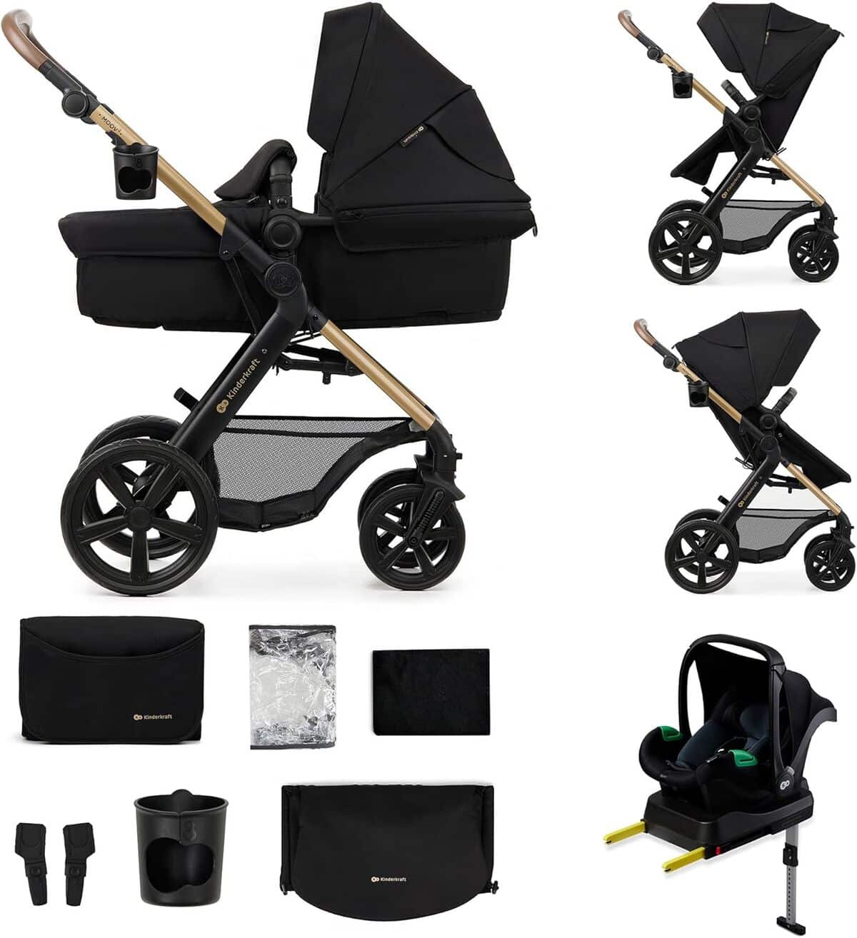 Test : poussette Kinderkraft MOOV2 4 en 1, pliable et évolutive
