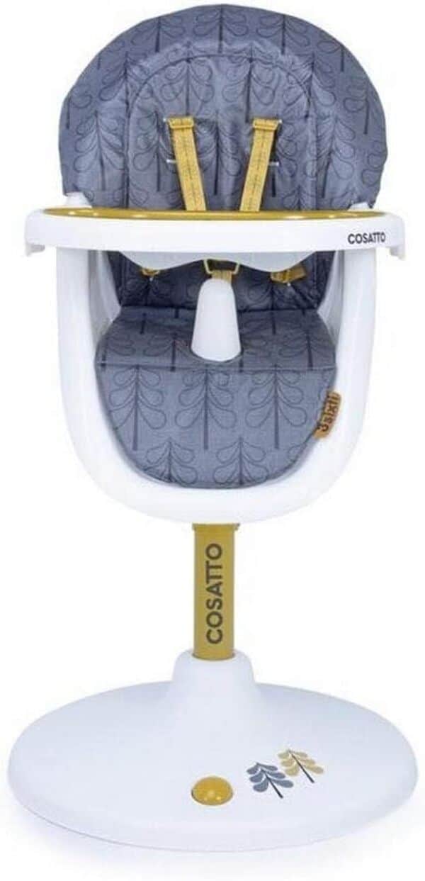 Cosatto 3 Sixti Circle High Chair – Seat Recline, Height Adjust, Easy Clean, Fika Forest