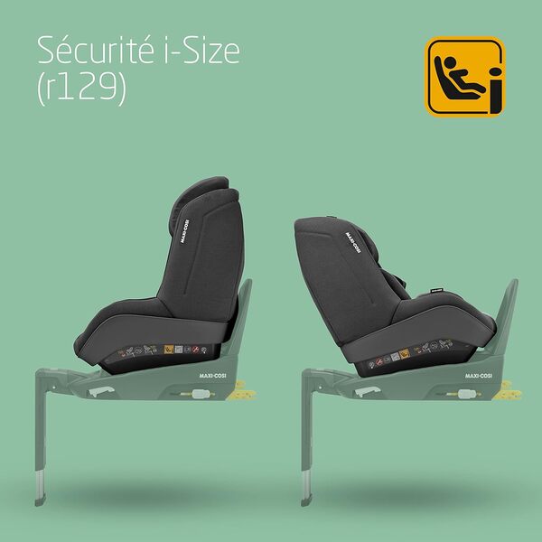 Maxi-Cosi Pearl Pro² i-Size, Siège Auto Groupe 1, ISOFIX, Installation Dos Route et Face Route, de 6 mois à 4 ans (67-105 cm), Authentic Black