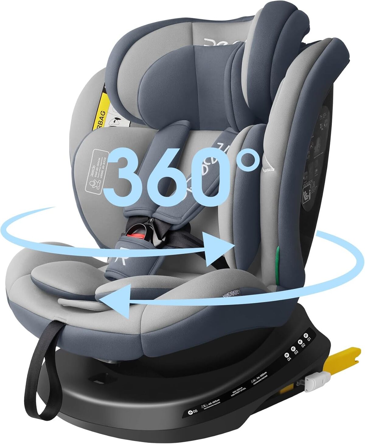Test du siège auto pivotant Reecle i-Size ISOFIX 360