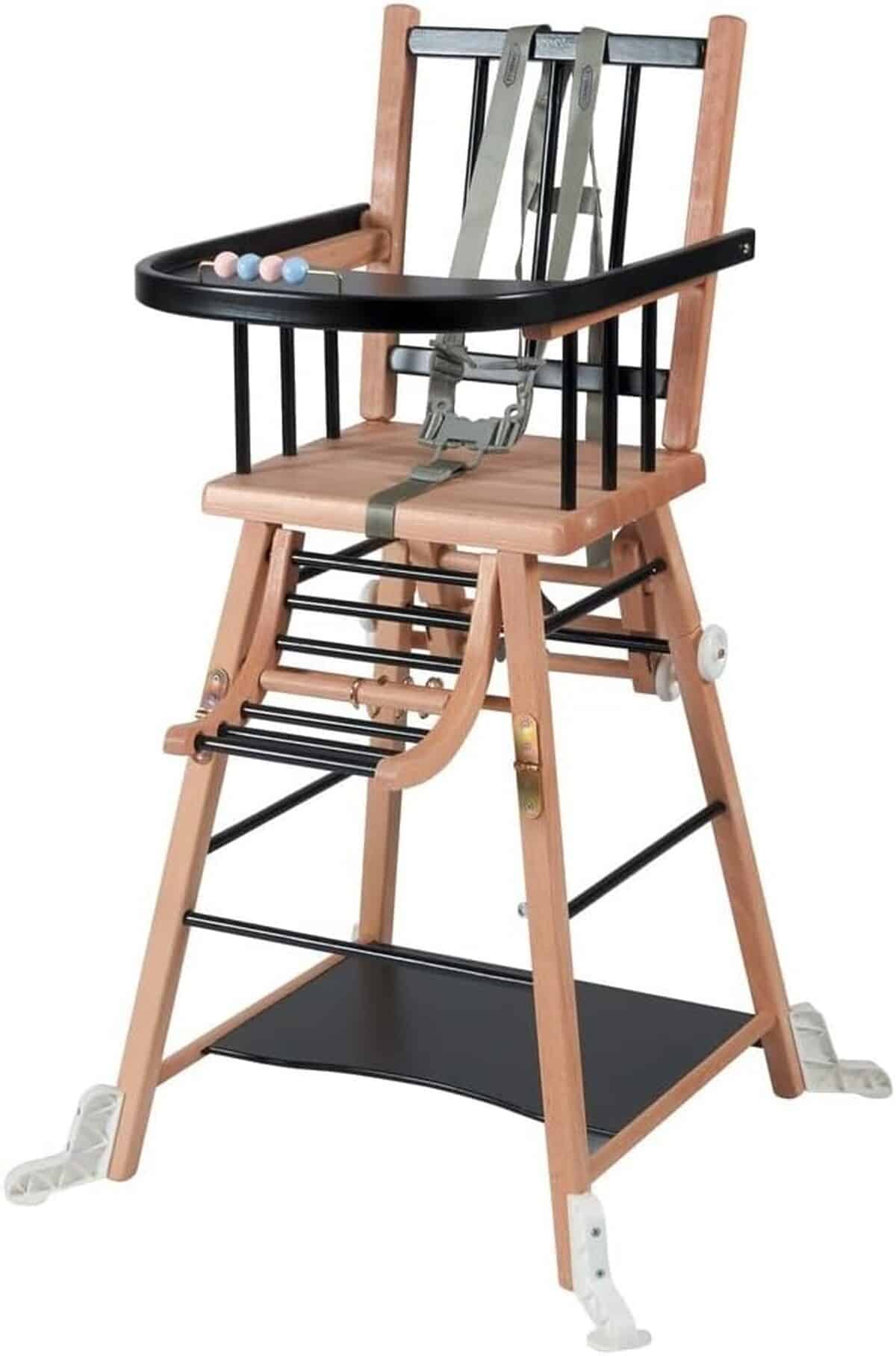 Test et avis sur la chaise haute Marcel transformable avec barreaux bicolores