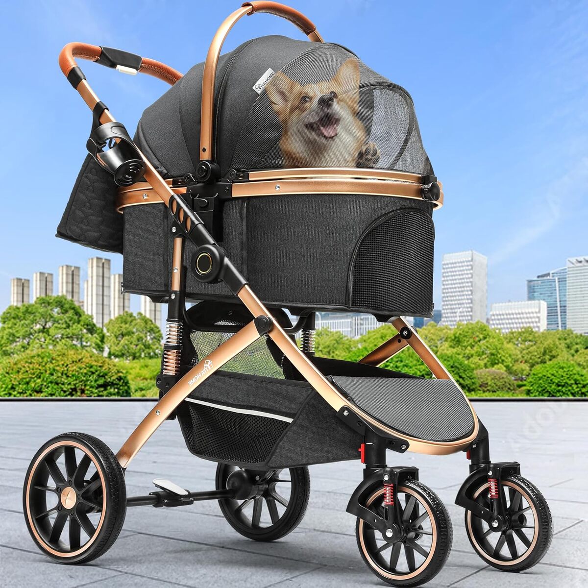 Test : poussette YITAHOME 3 en 1 pour petits chiens