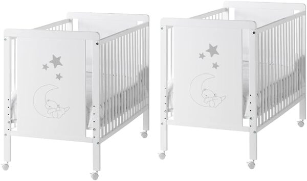 Lit jumeau Indi pour Jumeaux (2 Lits) + kit jumeau pour Assembler Les Deux Lits CoolDreams