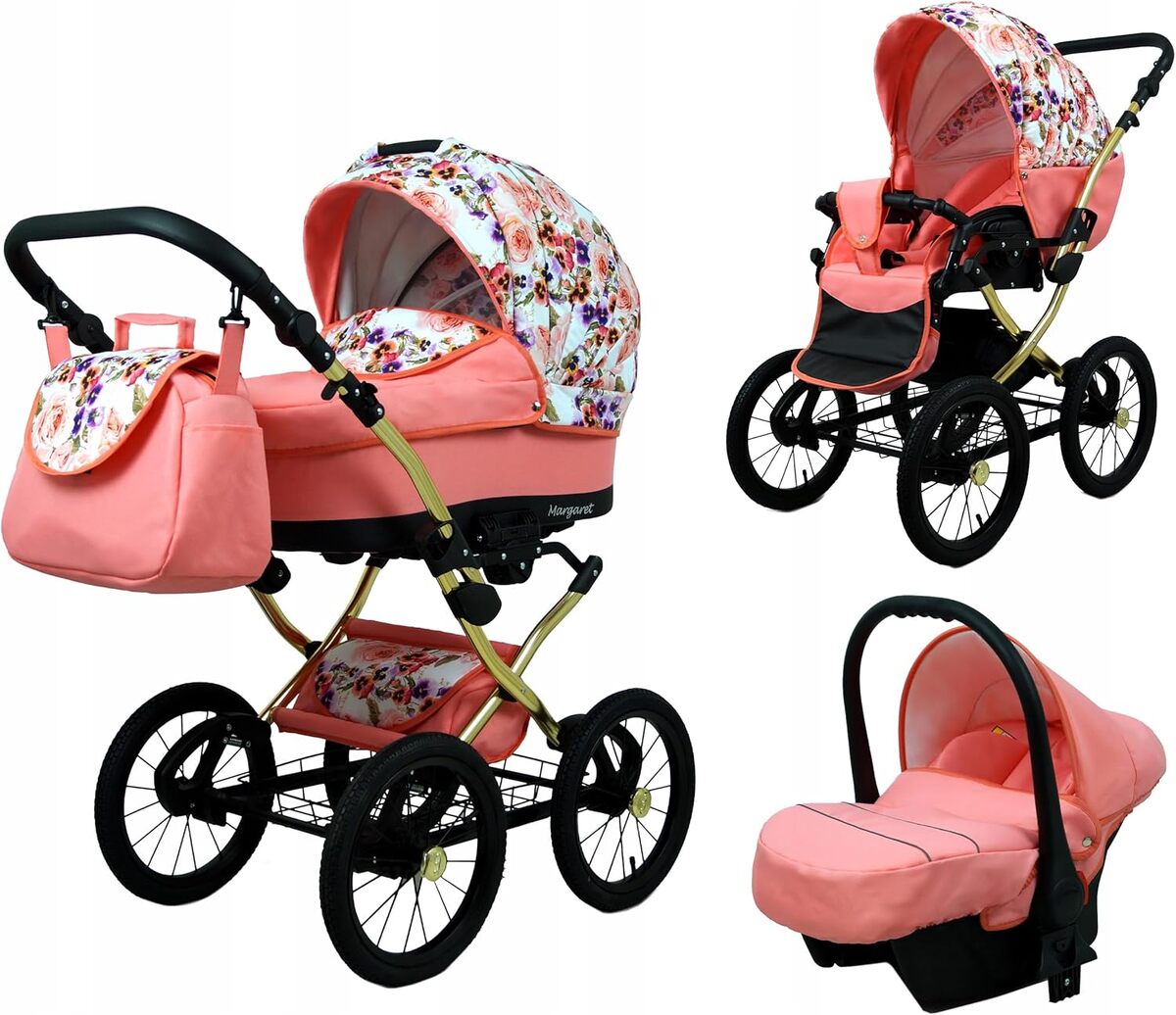 Test poussette combinée BabyLux Margaret Gold 3 en 1
