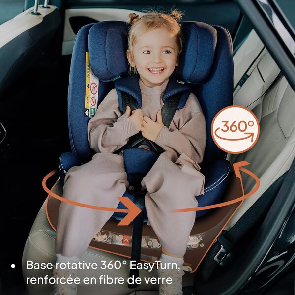 LIONELO Bastiaan i-Size Siège Auto Pivotant à 360° pour les Enfants de 0 à 36 kg et de 40 à 140 cm Installation Face et Dos à la Route, ISOFIX Sangle TopTether (Pink Rose)