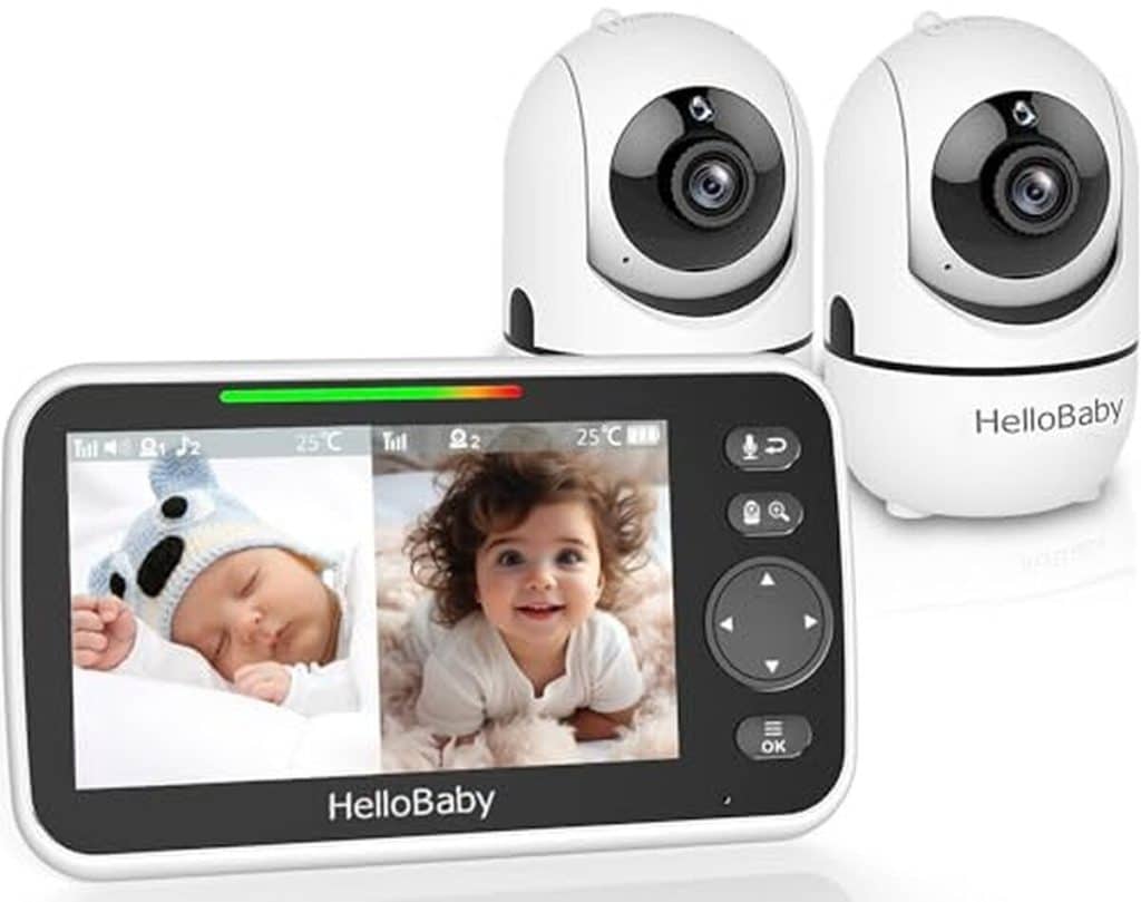 Test : babyphone HelloBaby avec écran divisé et angles de vue étendus