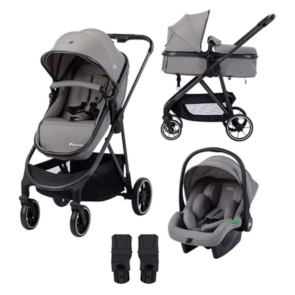 Test : bebeconfort Breeze Trio, poussette 3 en 1 compacte et réversible, coloris Mineral Grey