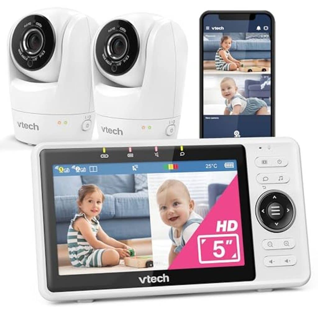 Test du moniteur vidéo pour bébé VTech VM901-2W : 2 caméras avec écran HD