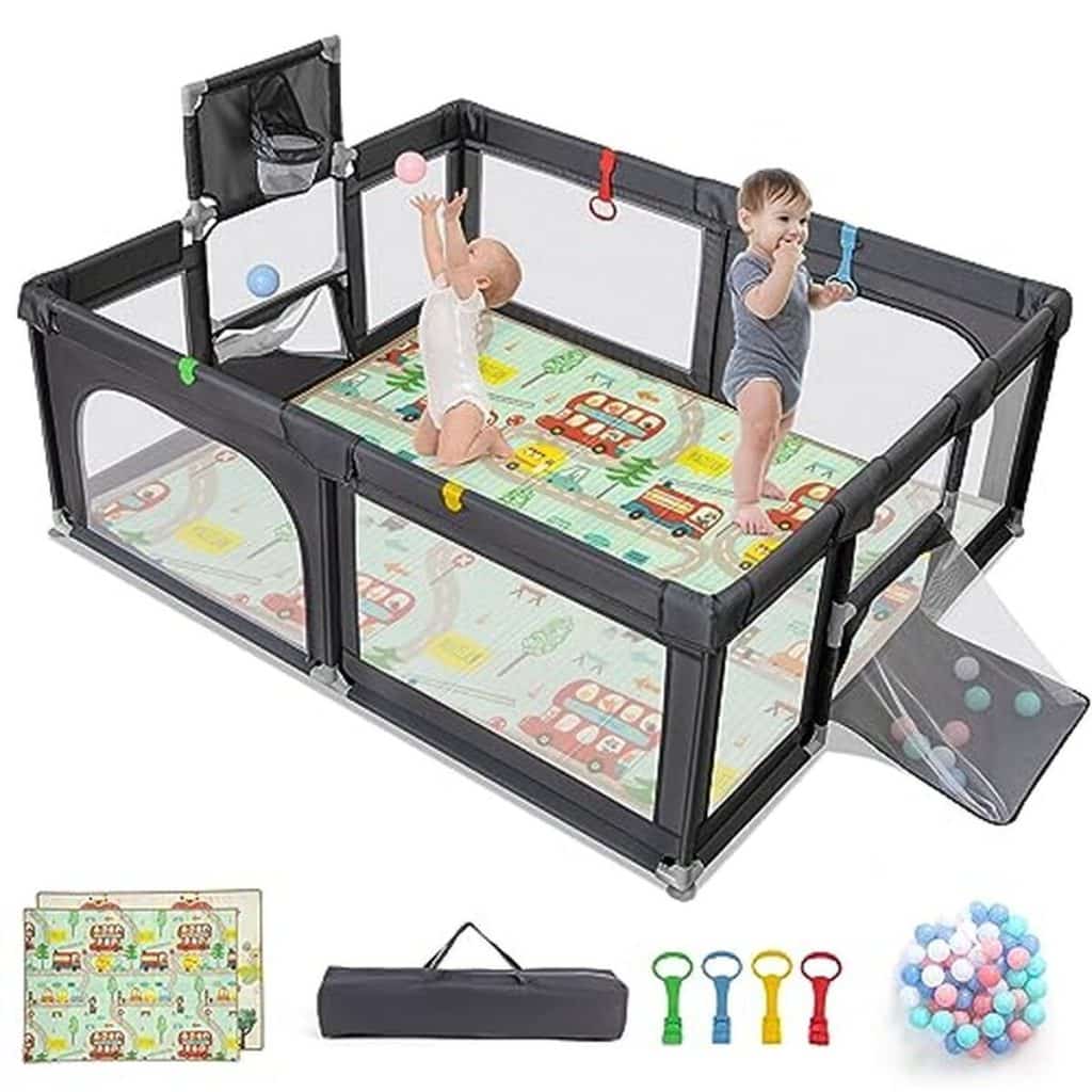 Test du parc bébé Dreamade 3-en-1 : espace de jeu complet et sécurisé