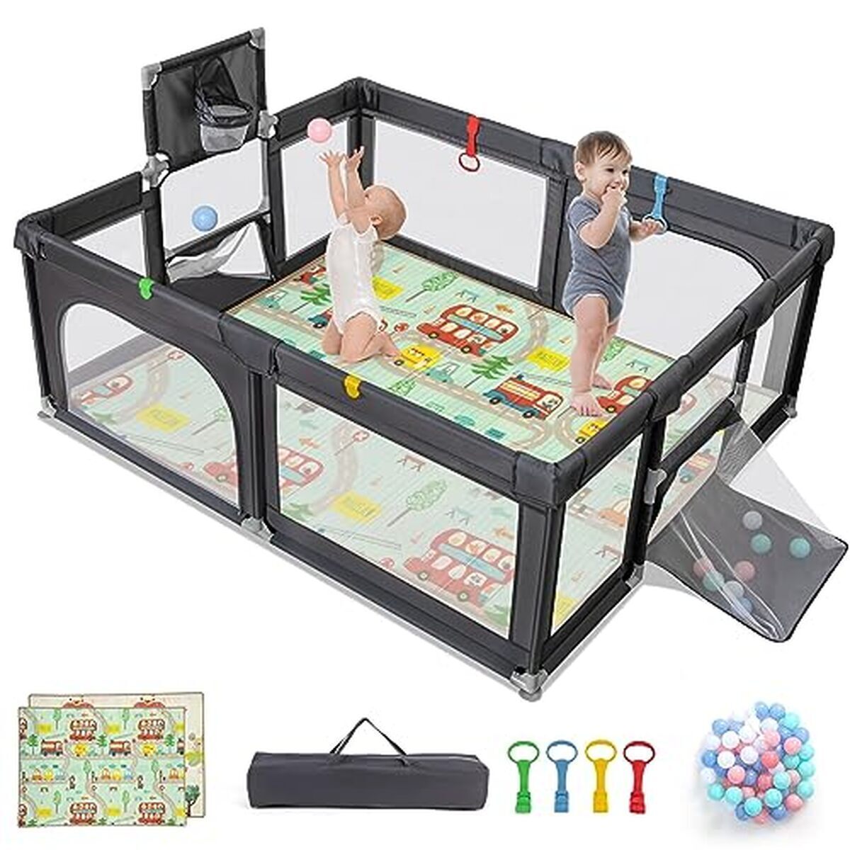 Test du parc bébé Dreamade 3-en-1 : espace de jeu complet et sécurisé