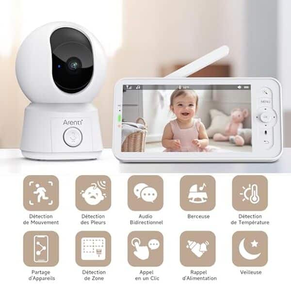 Découvrez notre avis sur le babyphone Arenti : 1080p de qualité, alertes intelligentes et fonctionnalités avancées pour surveiller bébé en toute sérénité.